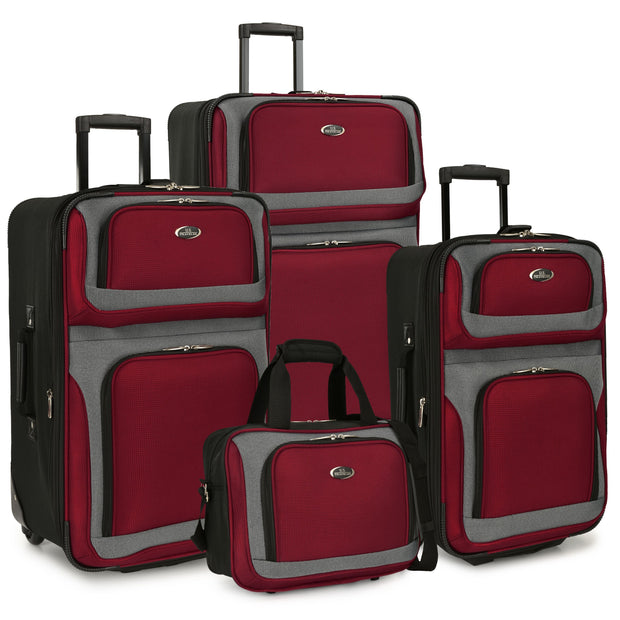 U.S. Traveler New Yorker 4-Piece Luggage Set