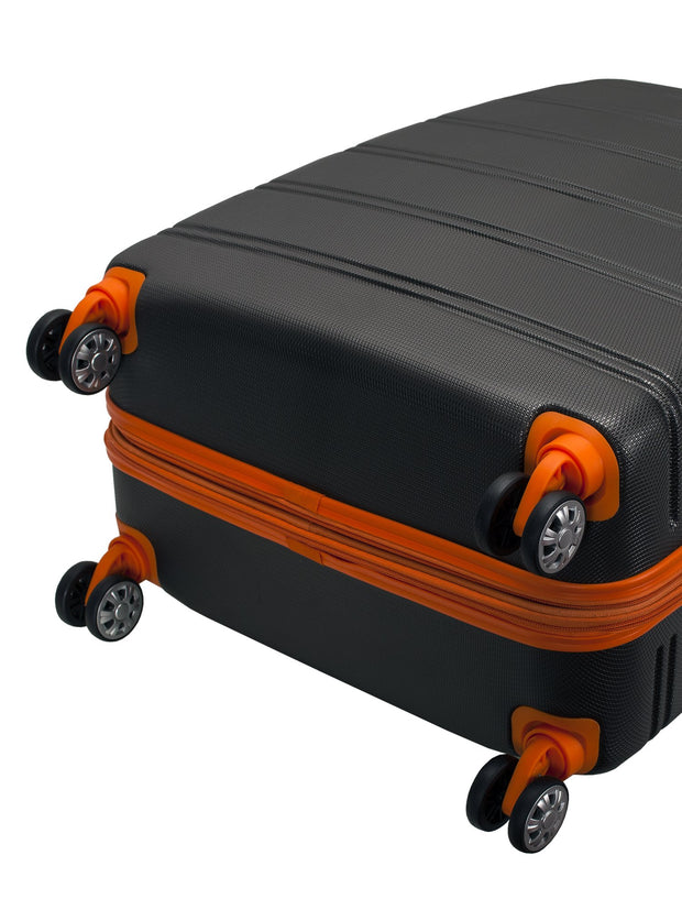 Rockland Luggage Melbourne 3 Piece Hardside Luggage Set