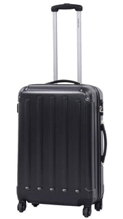 GLOBALWAY 3 Pcs Luggage Travel Set Bag ABS Trolley Suitcase Black
