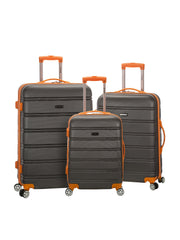 Rockland Luggage Melbourne 3 Piece Hardside Luggage Set