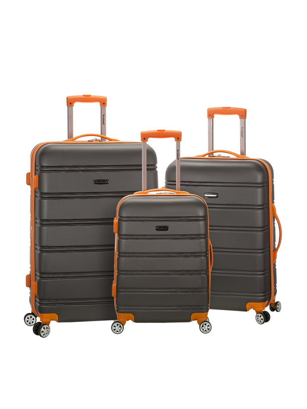 Rockland Luggage Melbourne 3 Piece Hardside Luggage Set