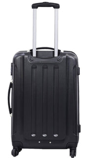 GLOBALWAY 3 Pcs Luggage Travel Set Bag ABS Trolley Suitcase Black